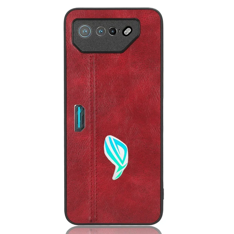 Кожаный чехол с покрытием из TPU + PC для Asus ROG Phone 7 5G - Красный