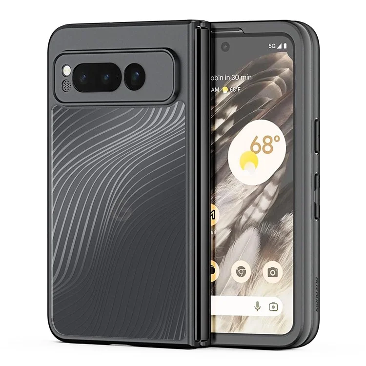 Dux Ducis Aimo Series Case de Teléfono Para Google Pixel Fold Matte TPU+PC Cover (certificación de Alcance) - Negro
