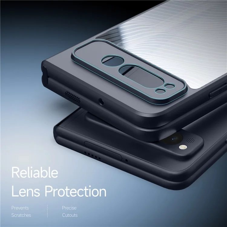 Dux Ducis Aimo Series Case de Teléfono Para Google Pixel Fold Matte TPU+PC Cover (certificación de Alcance) - Negro