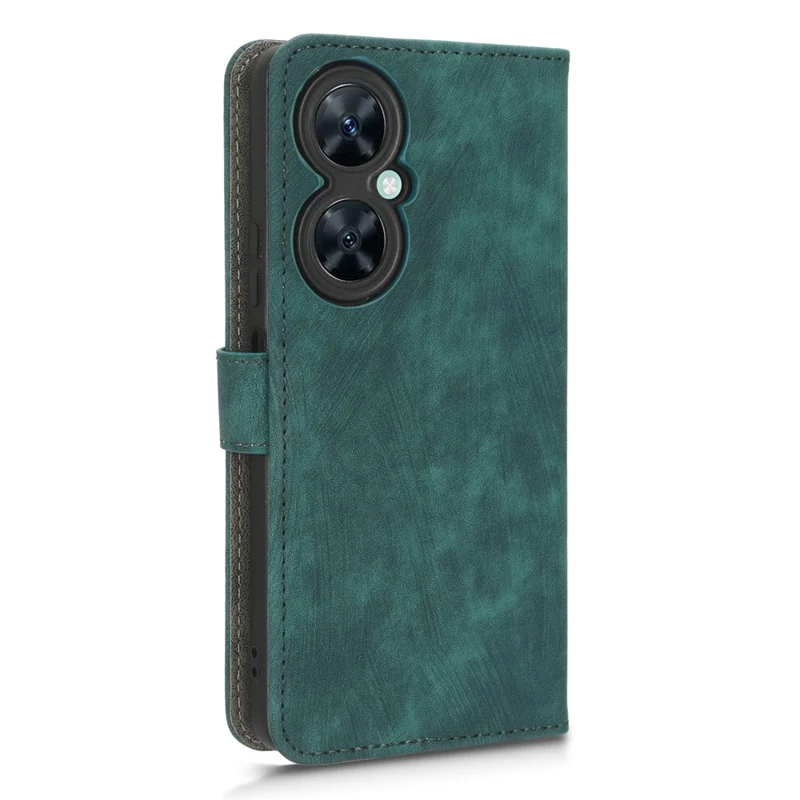 For Huawei nova 11i / Maimang 20 / Enjoy 60 Pro PU Leather RFID Blocking Wallet Cover Stand Phone Case with Strap - Green