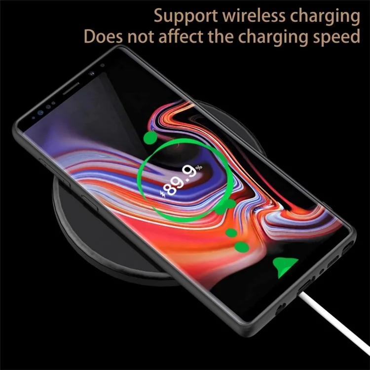 For Samsung Galaxy Note9 N960 Retro Phone Case Anti-drop PU Leather+TPU+PC Protective Cover - Brown