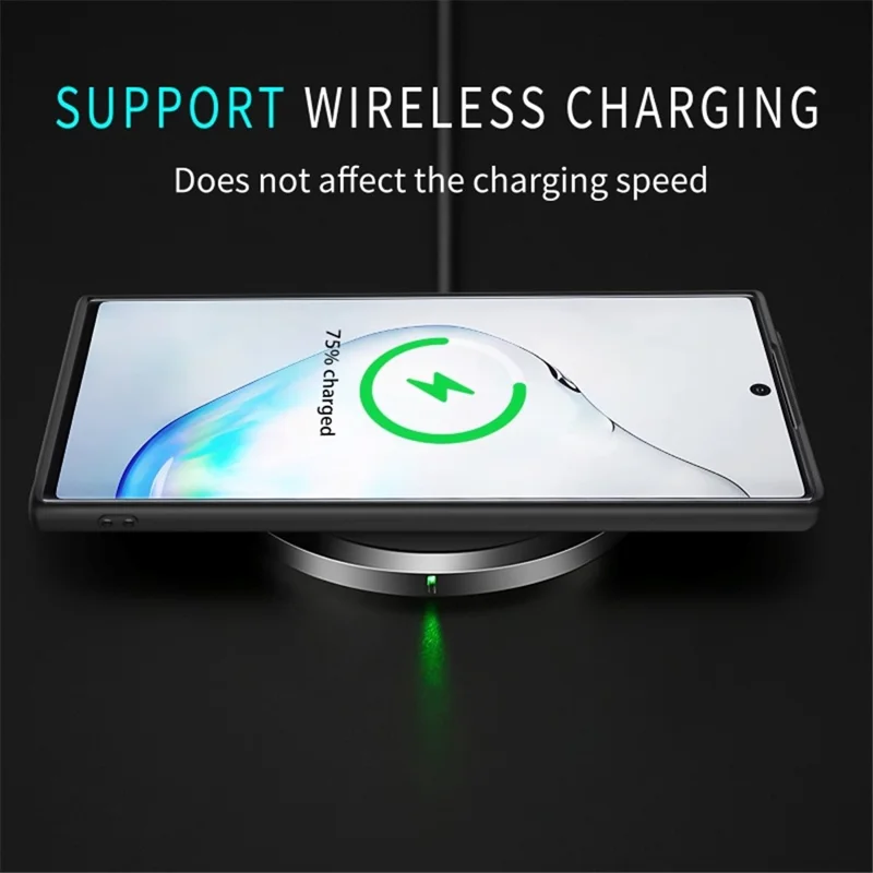 Voor Samsung Galaxy Note 10 Plus 5G Retro Mobiele Telefoonhoesje Leercoating TPU+PC Cover - Bruin