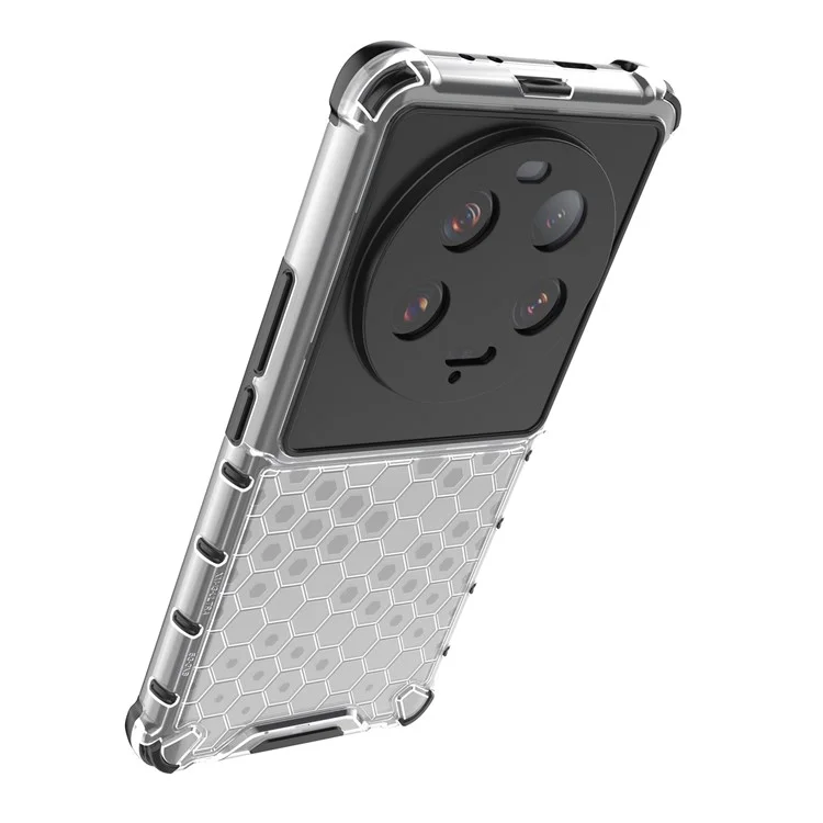 Für Xiaomi 13 Ultra Anti-Kratzer Wabenstruktur Handyhülle TPU+PC Anti-Drop Smartphone Cover - Grau