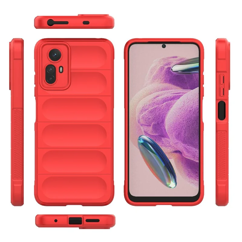 Folia na telefon Xiaomi Redmi Note 12S 4G, miękka obudowa z tworzywa TPU, ochronna folia przeciwudarowa – czerwona