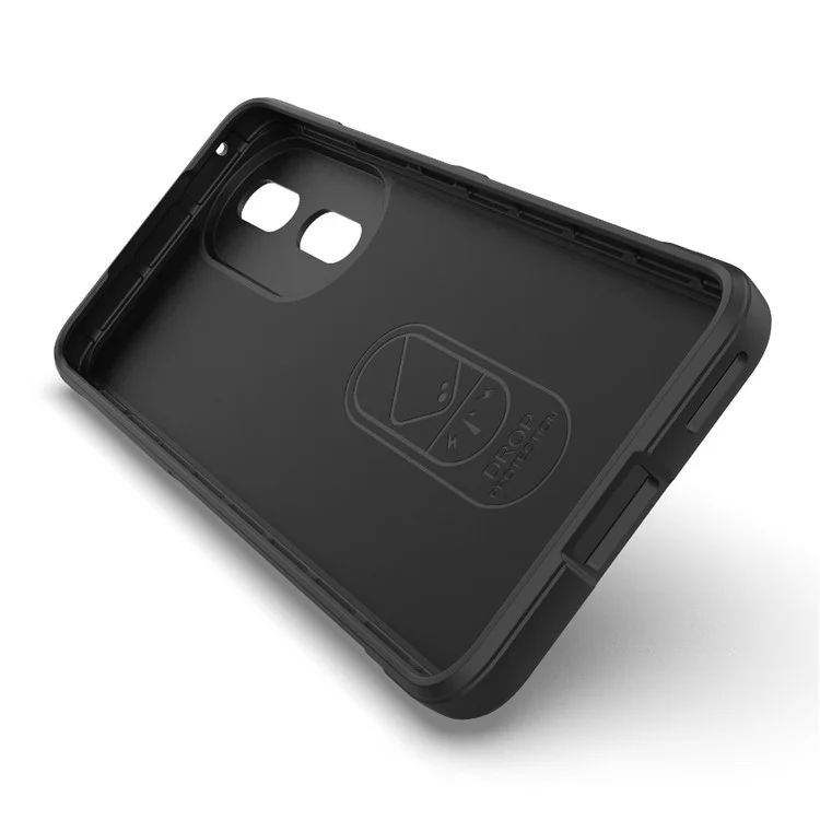 Гибкий чехол из ТПУ для Honor 90, защитная крышка-чехол для телефона с защитой от падения - черный
