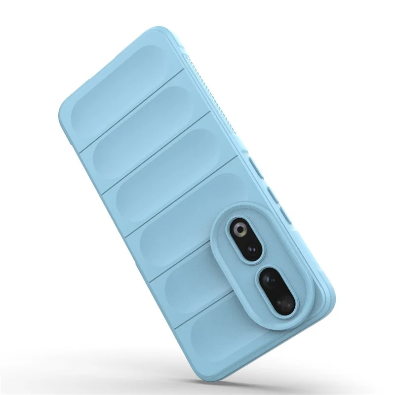 Flexible TPU Phone Case for Honor 90 , Drop Protection Phone Shell Protective Cover - Baby Blue
