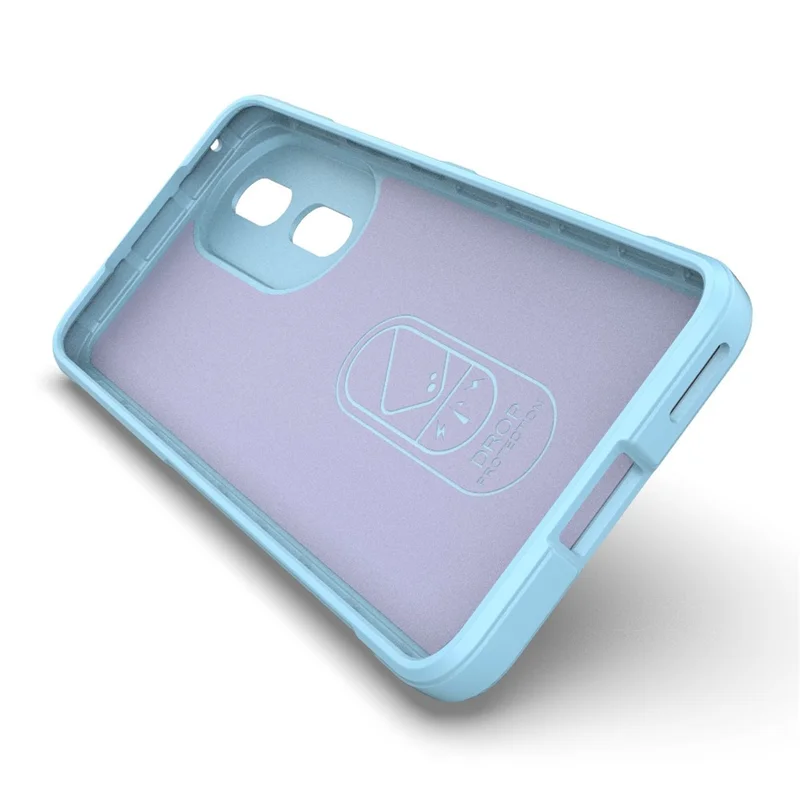 Flexible TPU Phone Case for Honor 90 , Drop Protection Phone Shell Protective Cover - Baby Blue
