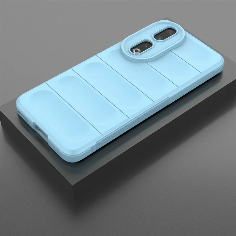 Flexible TPU Phone Case for Honor 90 , Drop Protection Phone Shell Protective Cover - Baby Blue