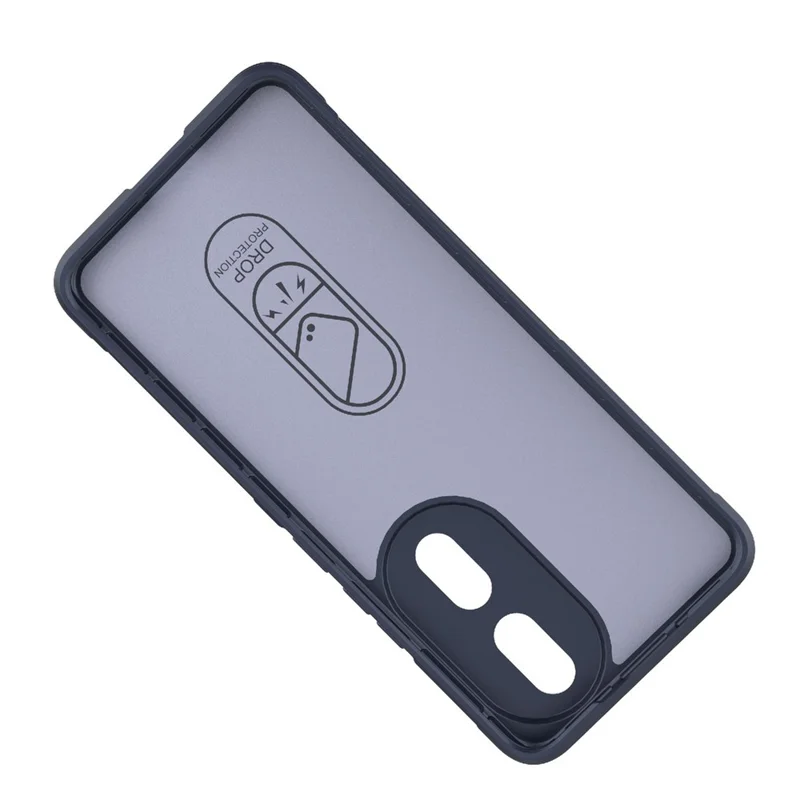 Flexible TPU Phone Case for Honor 90 , Drop Protection Phone Shell Protective Cover - Dark Blue