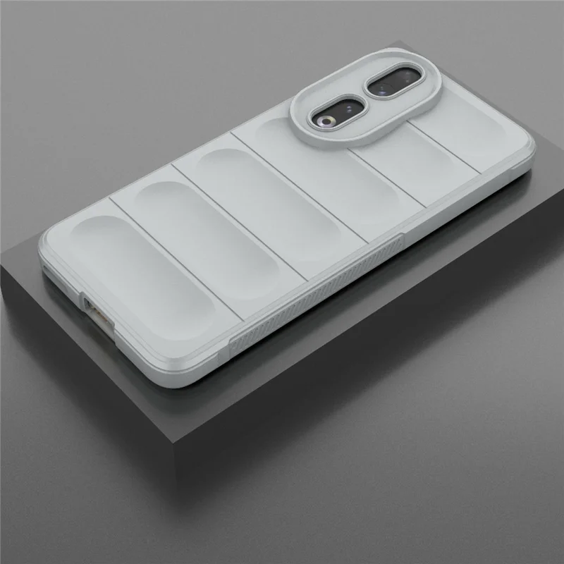 Flexible TPU Phone Case for Honor 90 , Drop Protection Phone Shell Protective Cover - Light Grey