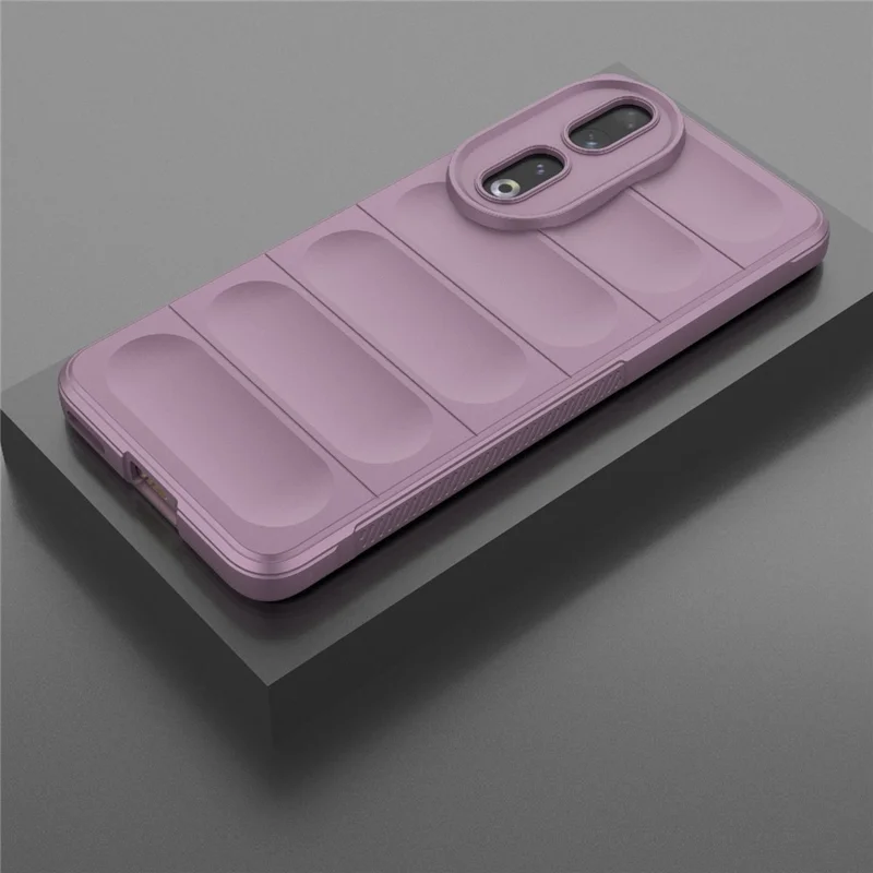 Flexible TPU Phone Case for Honor 90 , Drop Protection Phone Shell Protective Cover - Light Purple
