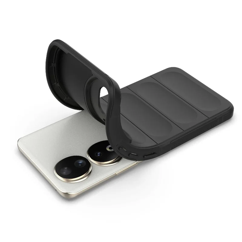 Flexible TPU Phone Case for Honor 90 , Drop Protection Phone Shell Protective Cover - Light Purple