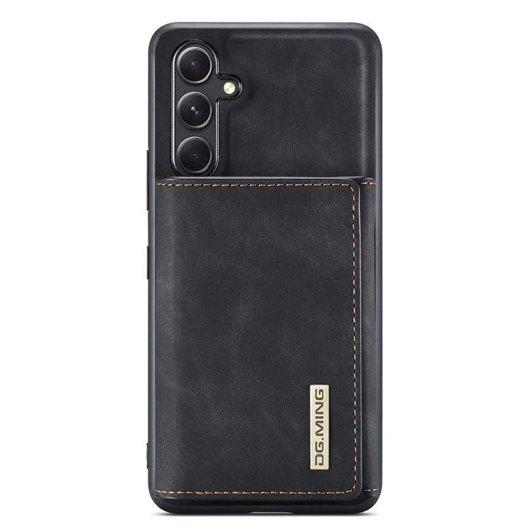 DG.MING M1 Series For Samsung Galaxy A14 5G / A14 4G Funda de Cartera Magnética con Soporte para Teléfono Carcasa Trasera de PC+TPU Recubierta de Cuero - Negro