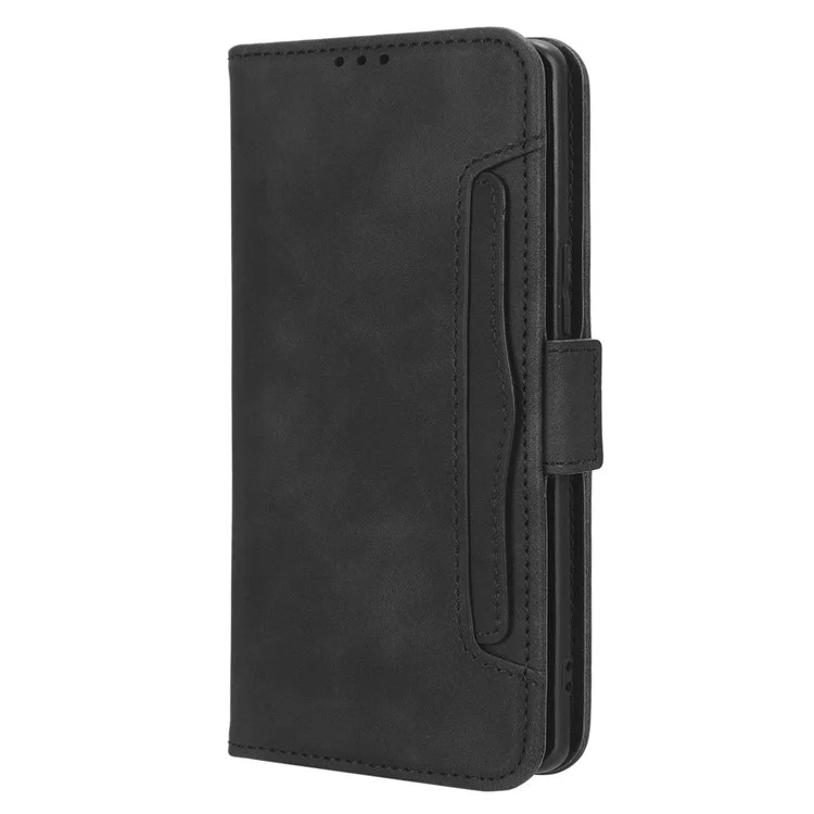 For vivo S17e 5G PU Leather Wallet Multiple Card Slots Folio Flip Case Stand Phone Cover - Negro