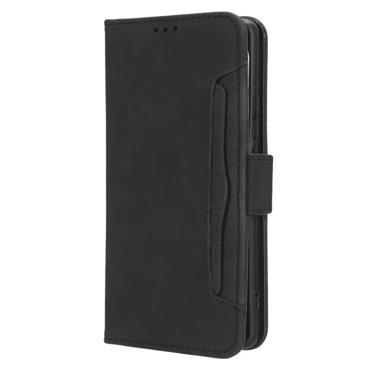 Für Oppo Reno10 Pro+ 5G Anti-Kratzer PU-Leder-Brieftasche mit mehreren Kartenfächern, Klapphülle, Ständer, Handyhülle - Schwarz