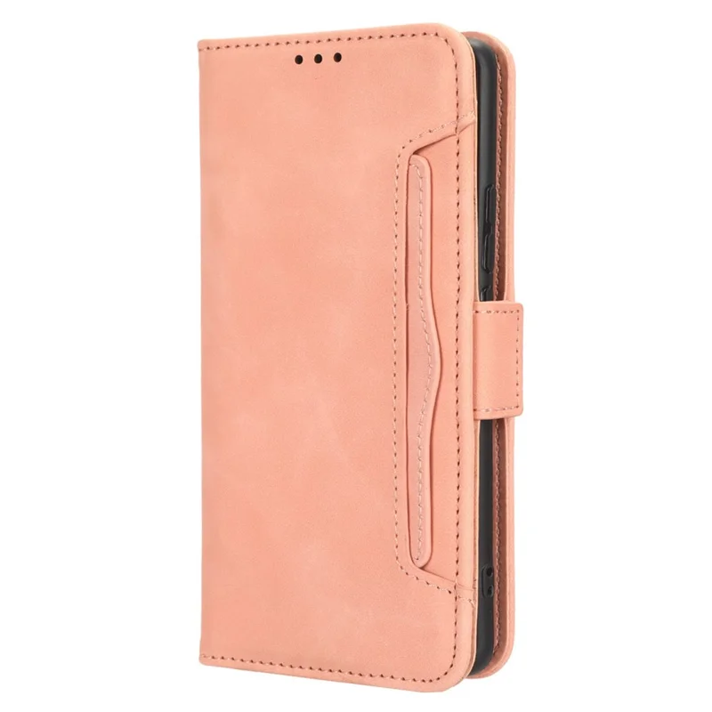 Für Oppo Reno10 Pro+ 5G kratzfeste PU-Leder-Brieftasche mit mehreren Kartenfächern, Klapphülle, Ständer, Telefonabdeckung - Pink