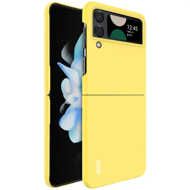 IMAK JS-2 Serie Für Samsung Galaxy Z Flip4 5G Bunte Hartschale Anti-Drop PC Handyhülle - Gelb