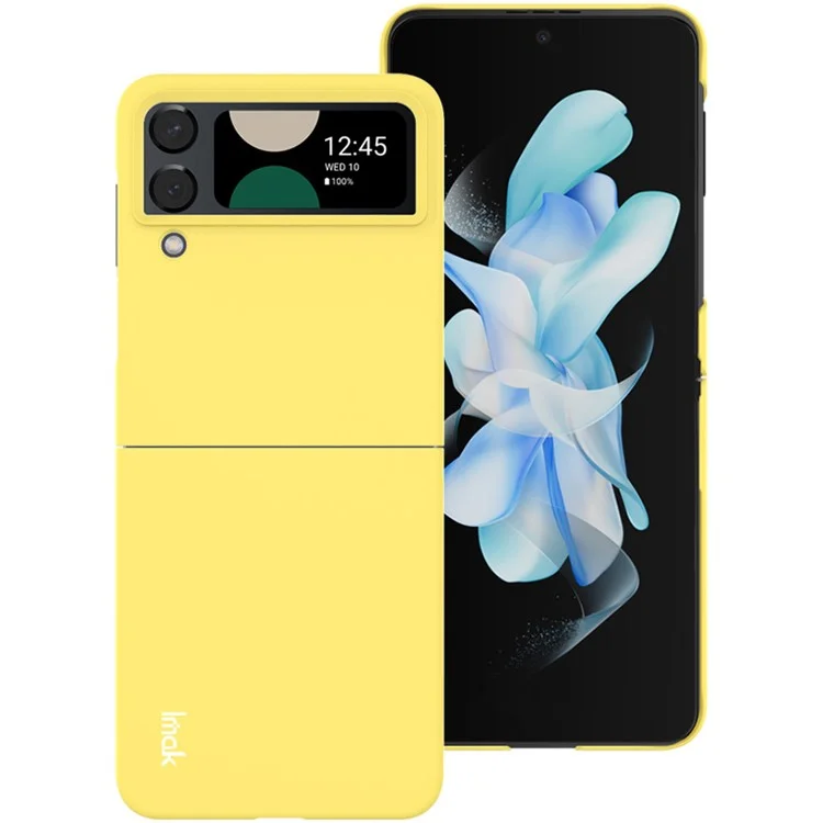IMAK JS-2 Serie Für Samsung Galaxy Z Flip4 5G Bunte Hartschale Anti-Drop PC Handyhülle - Gelb