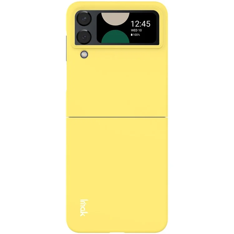IMAK JS-2 Serie Für Samsung Galaxy Z Flip4 5G Bunte Hartschale Anti-Drop PC Handyhülle - Gelb