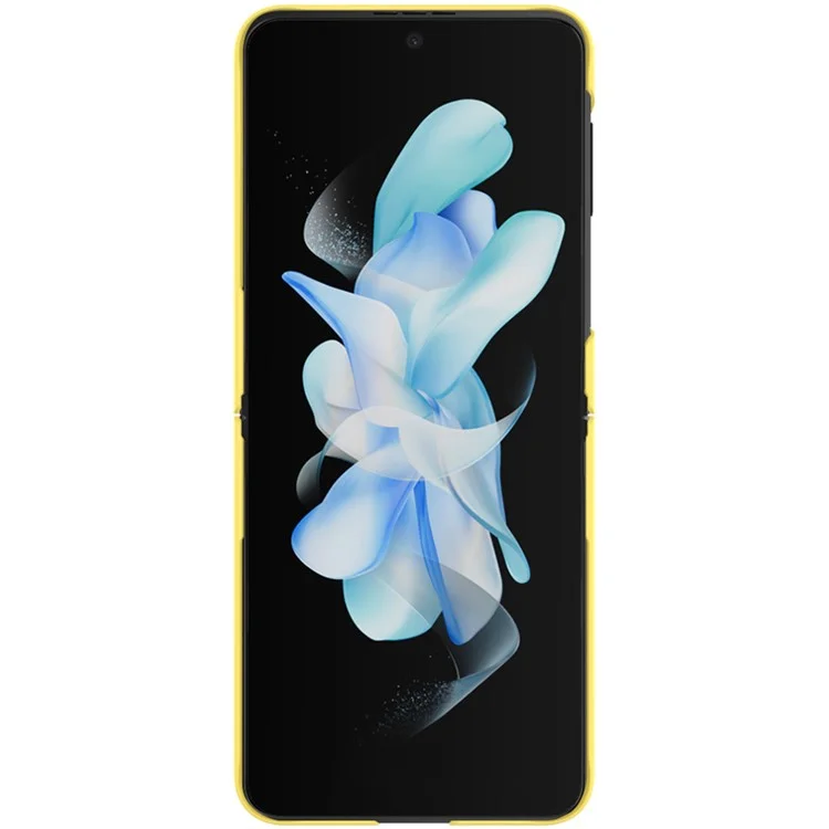 IMAK JS-2 Serie Für Samsung Galaxy Z Flip4 5G Bunte Hartschale Anti-Drop PC Handyhülle - Gelb