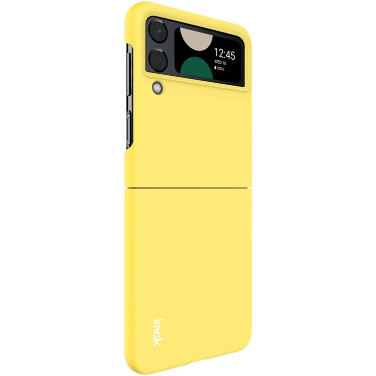 IMAK JS-2 Serie Für Samsung Galaxy Z Flip4 5G Bunte Hartschale Anti-Drop PC Handyhülle - Gelb