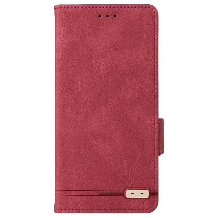 Für Oppo Reno10 Pro+ 5G Hardware Dekor Brieftasche Handyhülle PU-Leder Flip Ständer Cover - Rose
