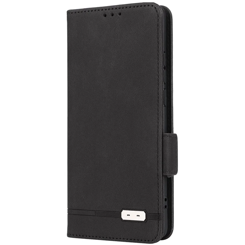 For Oppo Reno10 Pro+ 5G Hardware Decor Wallet Phone Case PU Leather Flip Stand Cover - Black