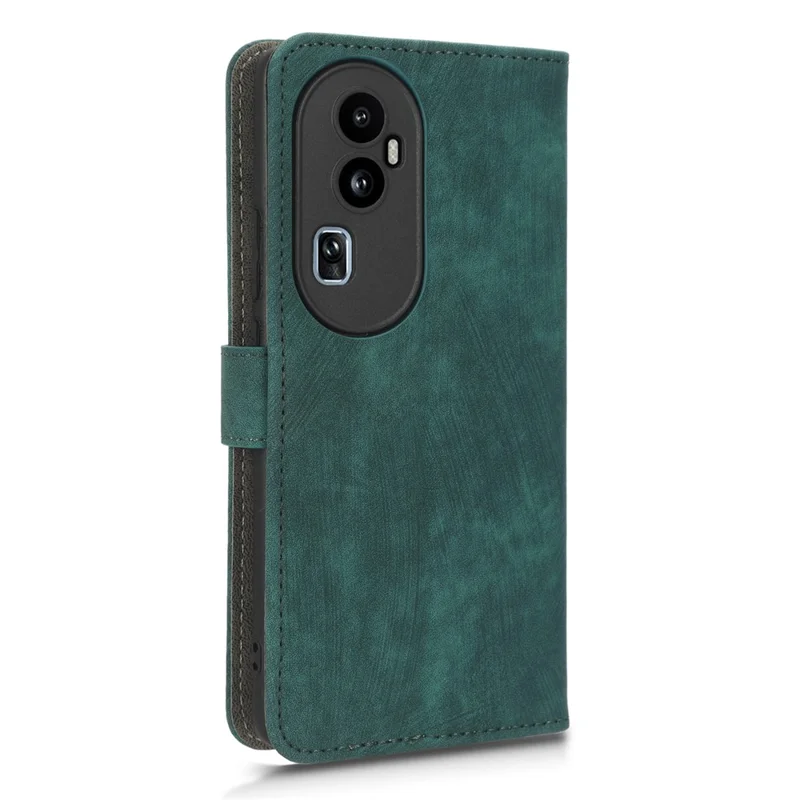 For Oppo Reno10 Pro+ 5G Fall Proof Wallet Cover RFID Blocking PU Leather Stand Phone Case - Green