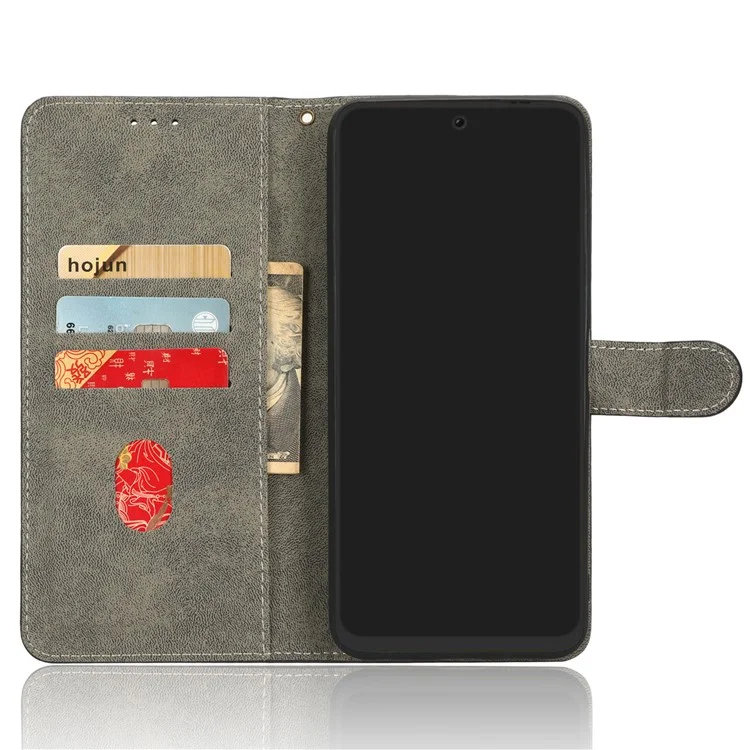 Custodia in pelle PU con copertura per portafoglio per TECNO Pova Neo 2 4G LG6n, con blocco RFID, supporto - Nero