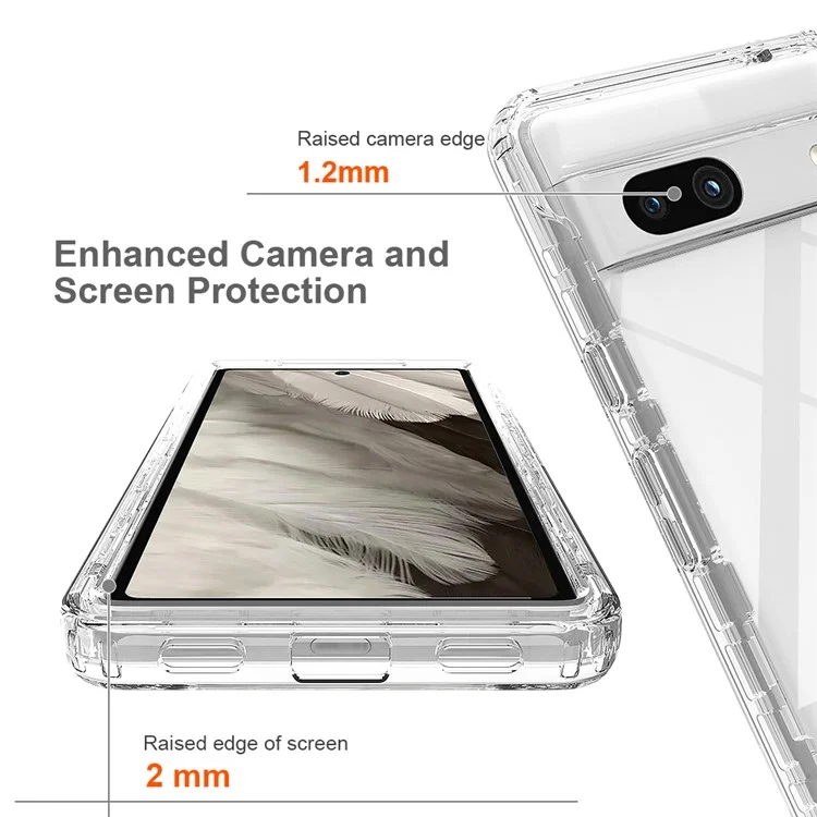 Gradient Phone Case für Google Pixel 7a, TPU + PC stoßfeste Schutzhülle - Gradient Purple