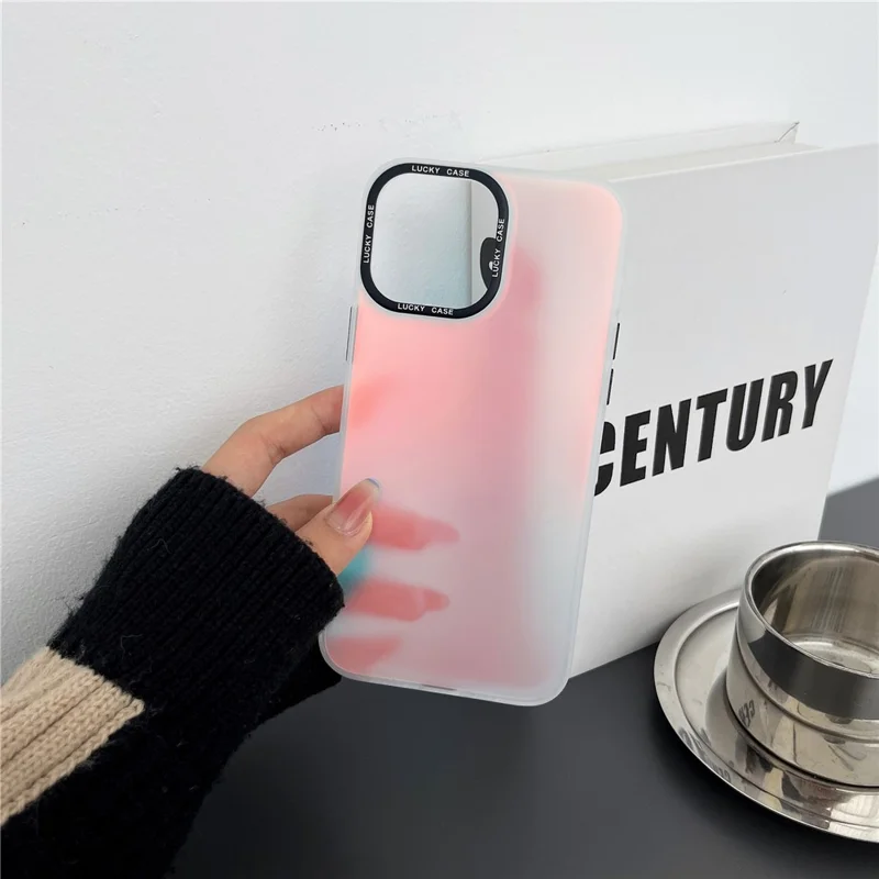 For iPhone 13 Pro Anti-Scratch PC+TPU Phone Cover Laser Discoloration Design Cell Phone Case