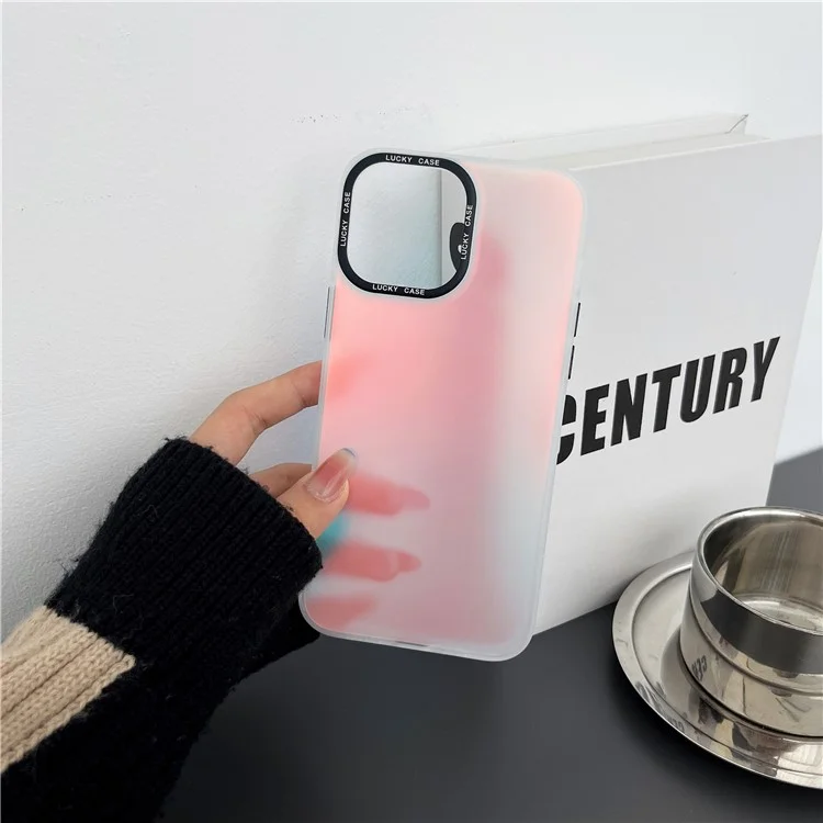 Für iPhone 13 Pro Max stoßfeste Laser-Verfärbungs-Handyhülle Anti-Staub PC+TPU-Handyhülle