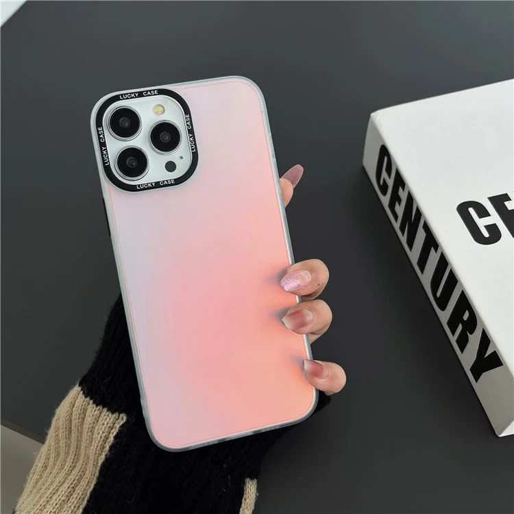 Für iPhone 13 Pro Max stoßfeste Laser-Verfärbungs-Handyhülle Anti-Staub PC+TPU-Handyhülle