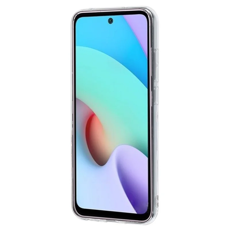 TPU Case for Xiaomi Redmi Note 10 4G / Note 10S 4G / Poco M5s 4G , Marble Flower Shell Pattern IMD Phone Case - Leopard and Flower