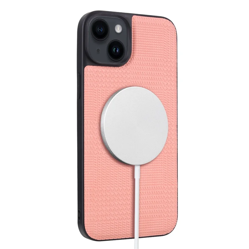 VILI TH Pouch Series For iPhone 14 Detachable Magnetic Wallet Case PC+TPU+PU Leather Phone Cover - Pink