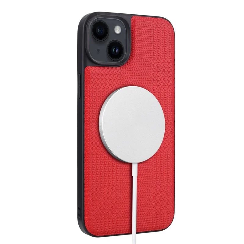 VILI TH Pouch Series For iPhone 14 Detachable Magnetic Wallet Case PC+TPU+PU Leather Phone Cover - Red