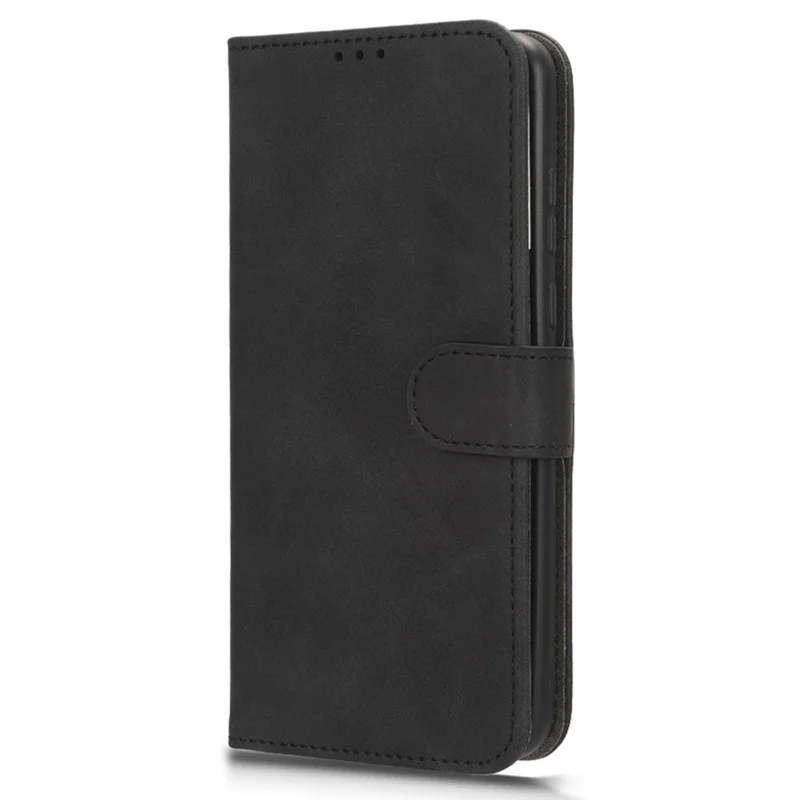 Para ZTE Blade A53 Piel sintética Cartera de Piel Flip Cover Soporte Plegable Funda de Teléfono - Negro