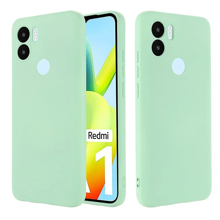 Для Xiaomi Poco C51 4G Soft Lining Liquid Silicone Phone Case Drop Protection Back Cover - Зеленый