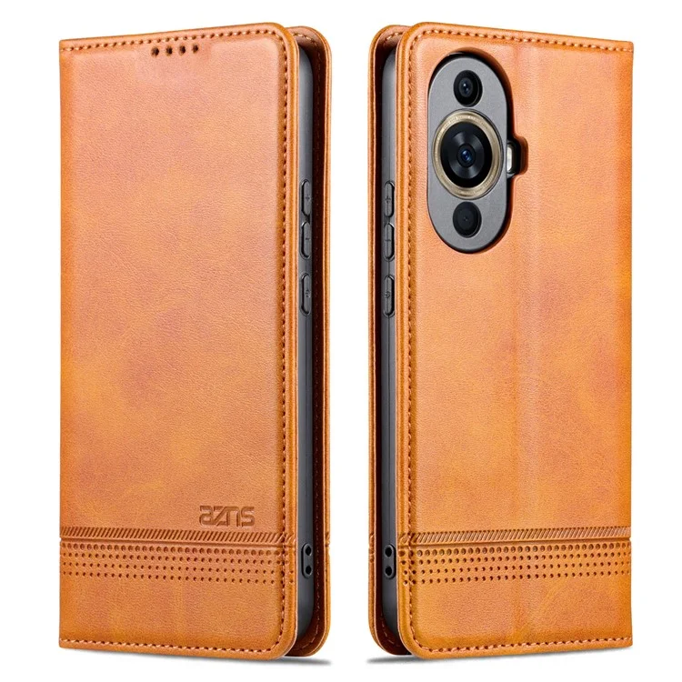 AZNS For Huawei nova 11 Pro / 11 Ultra Phone Case PU Leather Wallet Stand Anti-scratch Cover - Brown