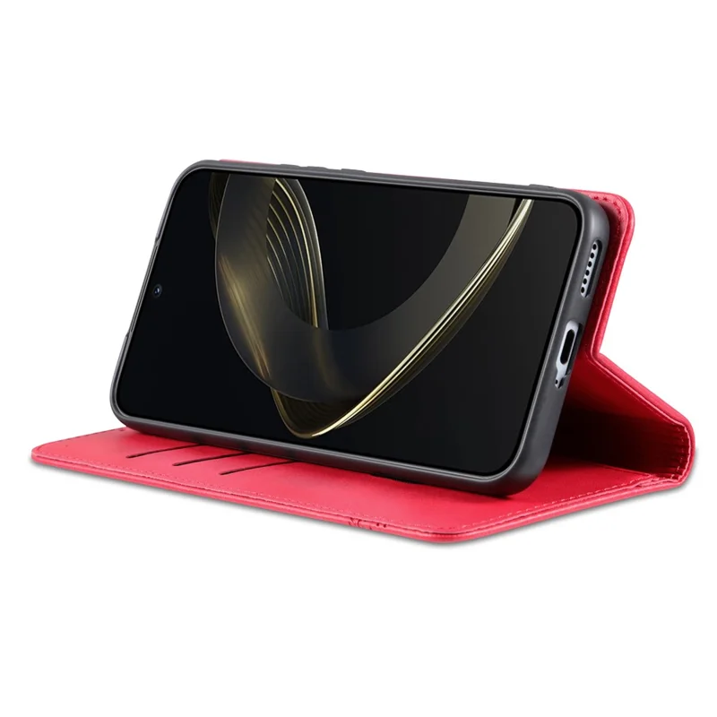 AZNS For Huawei nova 11 Pro / 11 Ultra Phone Case PU Leather Wallet Stand Anti-scratch Cover - Red