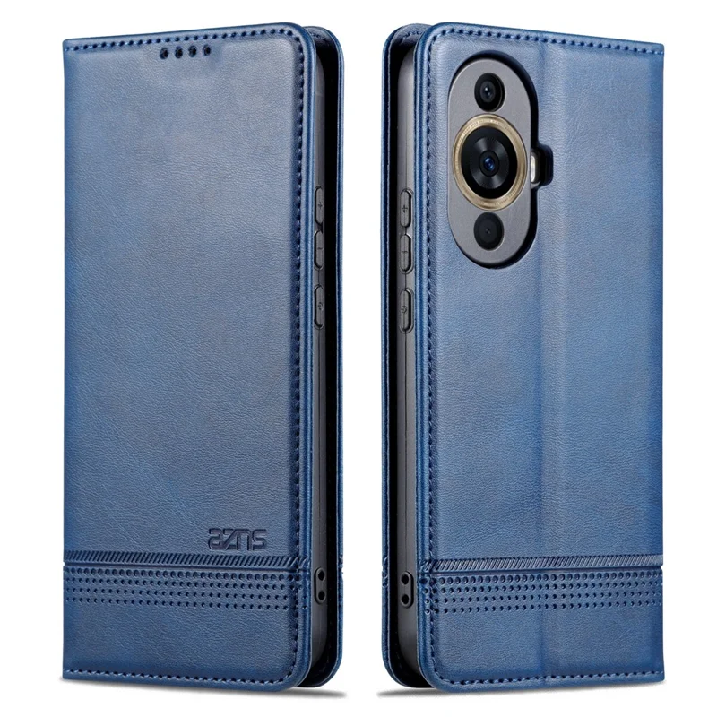 AZNS For Huawei nova 11 Pro / 11 Ultra Phone Case PU Leather Wallet Stand Anti-scratch Cover - Blue