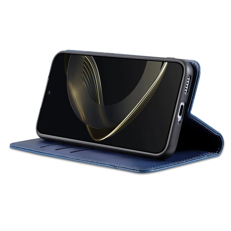AZNS For Huawei nova 11 Pro / 11 Ultra Phone Case PU Leather Wallet Stand Anti-scratch Cover - Blue