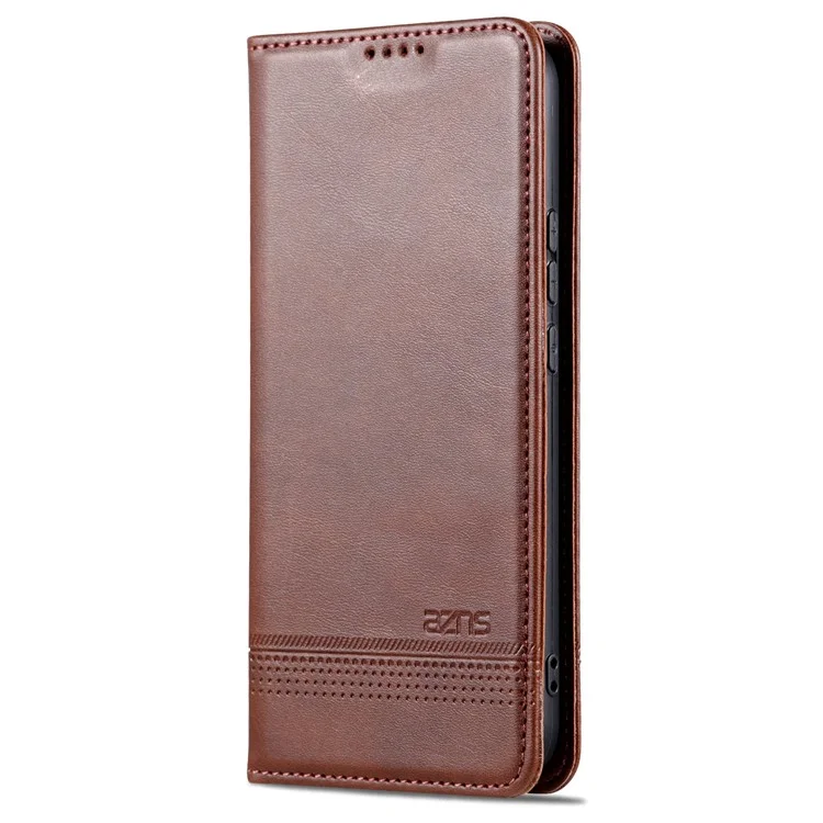AZNS Für Huawei nova 11 / nova 12s 4G / nova 12 Lite 4G Magnetische Schließung PU-Leder Handy-Hülle Flip Wallet Stand Cover - Kaffee