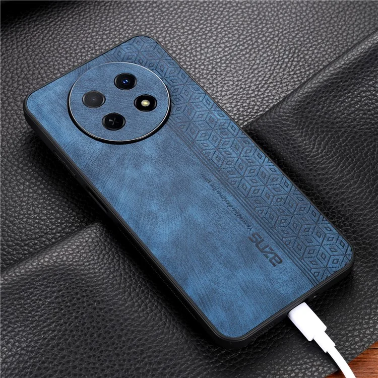 AZNS Mobile Phone Case for Huawei Enjoy 60X , PU Leather+TPU Imprinted Pattern Anti-scratch Cover - Brown