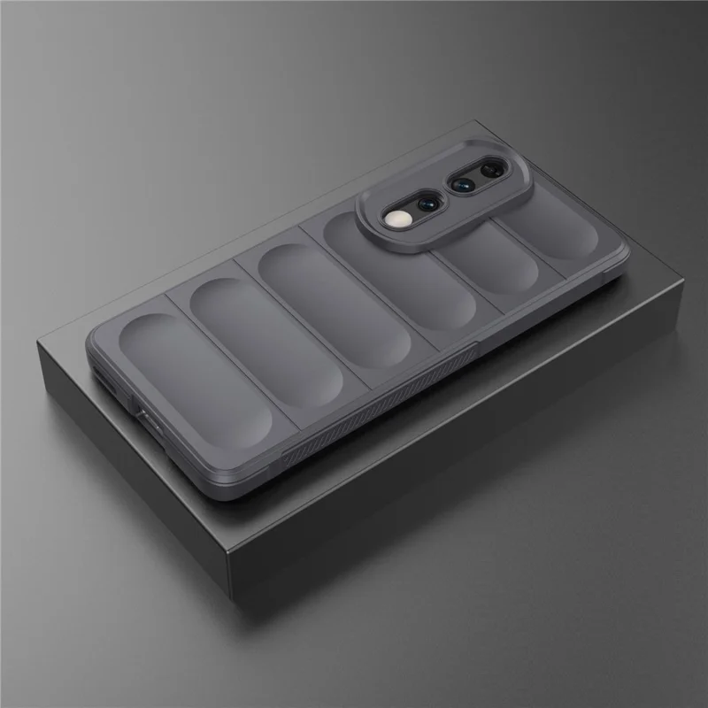 Flexible TPU Phone Case for Honor 90 Pro , Scratch Resistant Phone Shell Protective Cover - Dark Grey