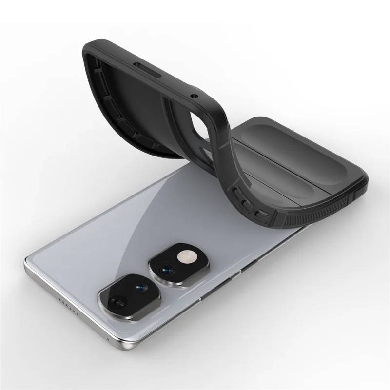 Flexible TPU Phone Case for Honor 90 Pro , Scratch Resistant Phone Shell Protective Cover - Dark Grey