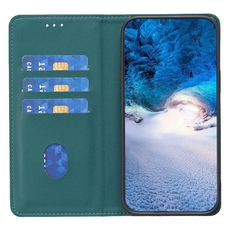 BINFEN COLOR BF18 Protective Case for Google Pixel 8 Pro Phone Case Leather Flip Cover with Card Holder - Green