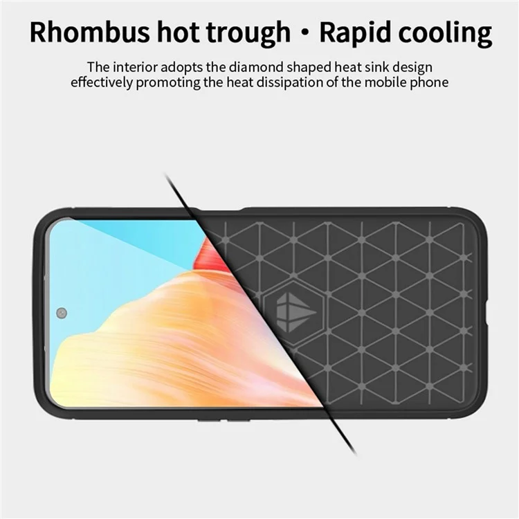 MOFI JK ПУ-серия-1 мягкий ПУ-чехол для телефона Oppo A1 5G с углеродным волокном, щеточная анти-капельная крышка для телефона - черный