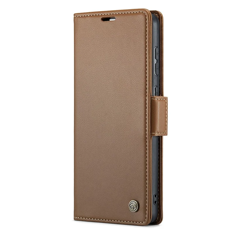 For Samsung Galaxy S20 Plus 5G / 4G Leather Case CASEME 023 RFID Blocking 3 Card Slot Mobile Cover - Brown