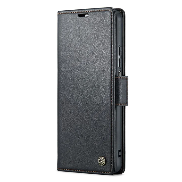 CASEME 023 Série Étui de Portefeuille à Blocage RFID pour Xiaomi Redmi Note 11 4G (Qualcomm) / Note 11S 4G - Noir